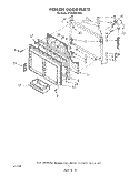 FREEZER DOOR Diagram and Parts List for ET25DMXVM02  Whirlpool Refrigerator