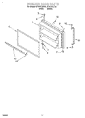 FREEZER DOOR, OPTIONAL Diagram and Parts List for GT19DKXJT00  Whirlpool Refrigerator