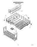 LOWER RACK Diagram and Parts List for KUDS22CT0  KitchenAid Dishwasher