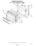 FREEZER DOOR Diagram and Parts List for ET16ZKXWW00  Whirlpool Refrigerator