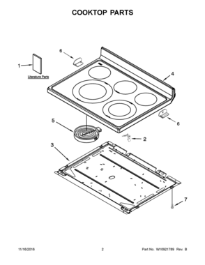 Part Location Diagram of W10866296 Whirlpool GUIDE, USE & CARE