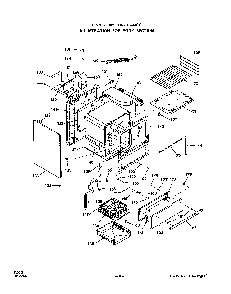 Body Diagram and Parts List for 1453*0A  Roper Range