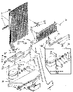 Unit Diagram and Parts List for ET18JKXSM04  Whirlpool Refrigerator