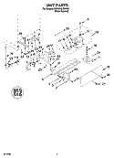 UNIT PARTS Diagram and Parts List for KBCO24LSBX00  KitchenAid Wine and Beverage Cooler