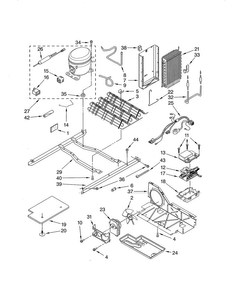 Unit Diagram and Parts List for GS6NHAXVB04  Whirlpool Refrigerator