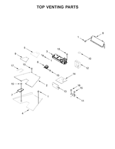 Top Venting Parts Diagram and Parts List for KDRS463VSS04  KitchenAid Range