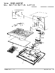 02 - Freezer Compartment Diagram and Parts List for RB17KA-1AL  Whirlpool Refrigerator