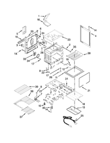 Chassis Parts Diagram and Parts List for WFG720H0AS1  Whirlpool Range
