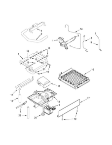 Evaporator, Grid, And Water Parts Diagram and Parts List for KUIX505ESS0  KitchenAid Ice Maker