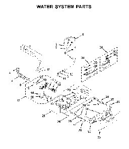 Water system parts Diagram and Parts List for 7MWFC9822HC1  Whirlpool Washer Dryer Combo