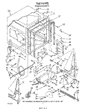 TUB Diagram and Parts List for DU9900XR0  Whirlpool Dishwasher