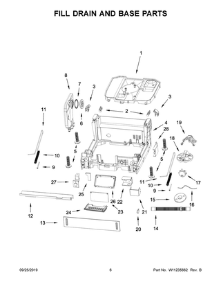 Part Location Diagram of W11230152 Whirlpool BRACKET