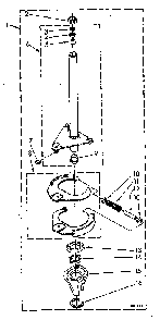 Brake And Drive Tube Diagram and Parts List for LA5300XSN0  Whirlpool Washer