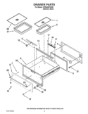 DRAWER PARTS Diagram and Parts List for KFRU488TSS00  KitchenAid Grill