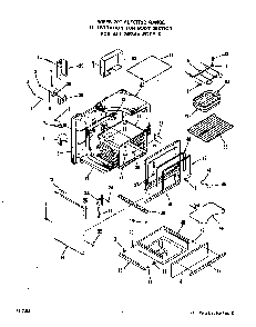 Body Diagram and Parts List for 2453*AA  Roper Range