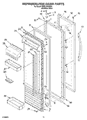 REFRIGERATOR DOOR Diagram and Parts List for KSSC48QKS01  KitchenAid Refrigerator