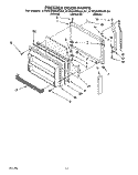 FREEZER DOOR Diagram and Parts List for KTRS22MABL01  KitchenAid Refrigerator