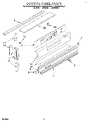 Part Location Diagram of 3188534 Whirlpool SHIELD, HEAT