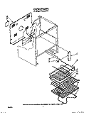 OVEN, OPTIONAL Diagram and Parts List for RF366BXVN1  Whirlpool Range