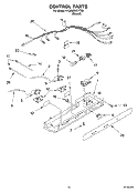 CONTROL Diagram and Parts List for 4YGD25DCHT02  Whirlpool Refrigerator