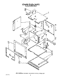 LOWER OVEN Diagram and Parts List for KEBI241WBL3  KitchenAid Wall Oven