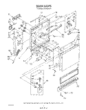 DOOR Diagram and Parts List for DU7400XS0  Whirlpool Dishwasher