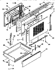 Door And Drawer Diagram and Parts List for GGP84800  Whirlpool Range