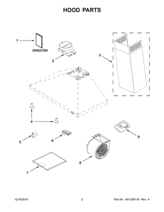 Part Location Diagram of W11374530 Whirlpool Use And Care Guide