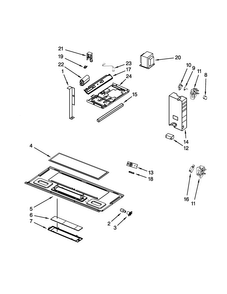 Interior And Ventilation Parts Diagram and Parts List for WMH1164XWS6  Whirlpool Microwave