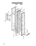 FREEZER DOOR Diagram and Parts List for RS20CKXAL01  Roper Refrigerator