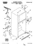 CABINET Diagram and Parts List for RT18AKXDW00  Roper Refrigerator