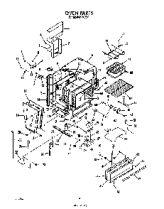 Oven Diagram and Parts List for 2496*1  Roper Range