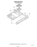 COOK TOP Diagram and Parts List for SE950PERW2  Whirlpool Range