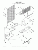 UNIT PARTS Diagram and Parts List for W8TYNWFWB00  Whirlpool Refrigerator