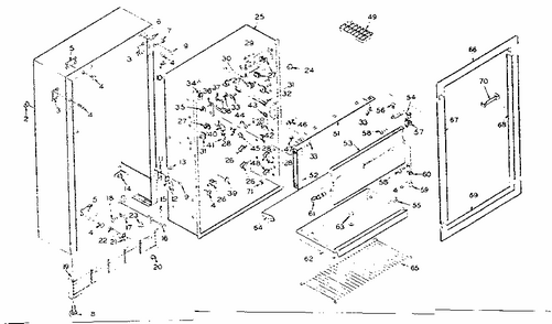 Part Location Diagram of 512688 Whirlpool Refrigerator parts list