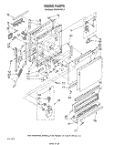 DOOR Diagram and Parts List for DU5004XM2  Whirlpool Dishwasher