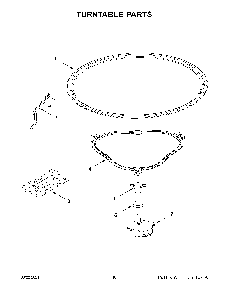 06 - Turntable Parts Diagram and Parts List for WML35011KW01  Whirlpool Microwave