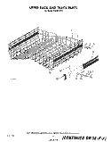 UPPER RACK AND TRACK Diagram and Parts List for KUDB210S1  KitchenAid Dishwasher