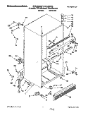 CABINET Diagram and Parts List for KTRC20KAWH02  Whirlpool Refrigerator