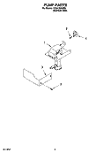 PUMP PARTS Diagram and Parts List for KUIA15NLHS9  KitchenAid Ice Maker