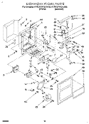 DISPENSER FRONT Diagram and Parts List for 4YED27DQAN00  Whirlpool Refrigerator