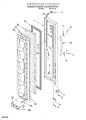 FREEZER DOOR Diagram and Parts List for 8ED20ZKXFN00  Whirlpool Refrigerator