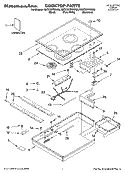 COOKTOP PARTS, OPTIONAL PARTS Diagram and Parts List for KECC507RSS03  KitchenAid Cooktop