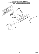 CONTROL PANEL Diagram and Parts List for RF376PXDW0  Whirlpool Range