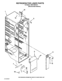 REFRIGERATOR LINER PARTS Diagram and Parts List for 3WSC19D4XY01  Whirlpool Refrigerator