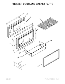 Part Location Diagram of W10782352 Whirlpool DOOR ASSEMBLY SS