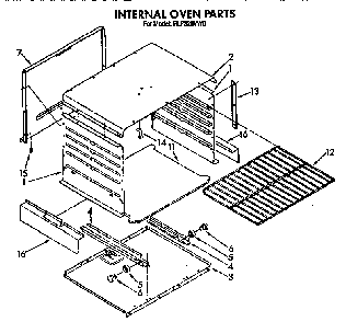 Internal Diagram and Parts List for FGP320VN0  Roper Range