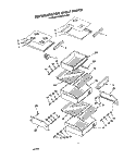 REFRIGERATOR SHELF Diagram and Parts List for KSSS36DAW04  KitchenAid Refrigerator