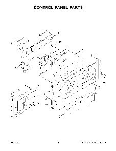 Control Panel Parts Diagram and Parts List for KFGG500ESS7  KitchenAid Range