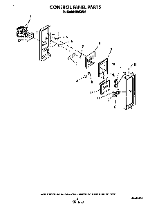 Control Panel Diagram and Parts List for H8858*0  Roper Range